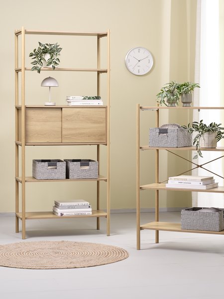 Shelving unit LINDVED 4 shelves oak colour