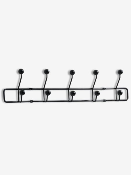 Coat rack GREVINGE 5+5 hooks black