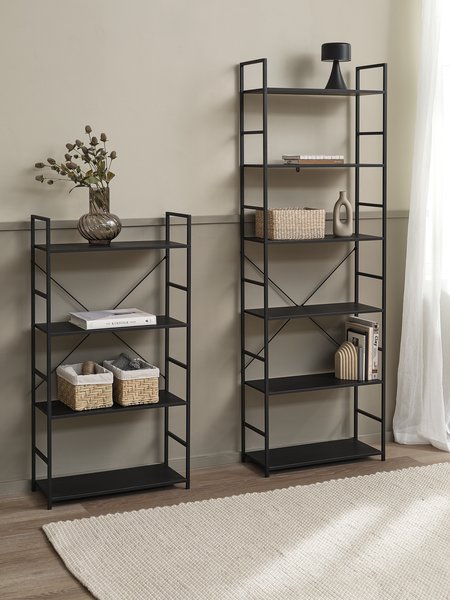 Shelving unit ASTRUP 4 shelves black