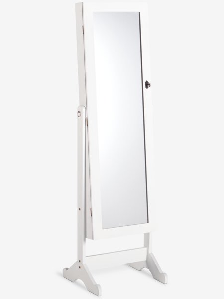 Miroir MALLING avec espace de rangement 47x150 blanc