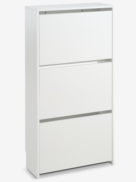 Shoe cabinet BAKHUSE 3 compartments white