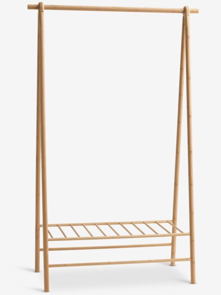 Clothes rail VANDSTED 1 shelf bamboo