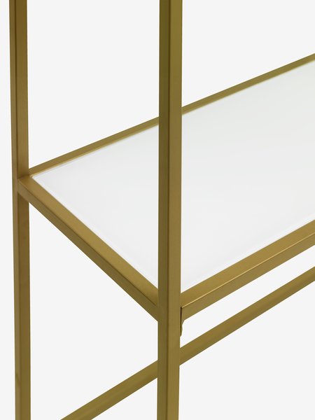 Console table PANDRUP 30x110 white/gold