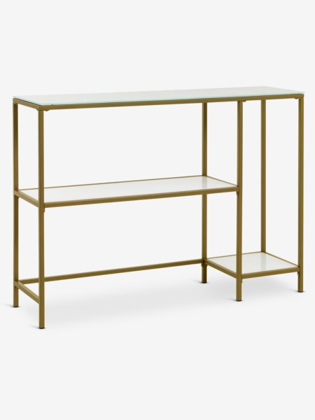 Console table PANDRUP 30x110 white/gold