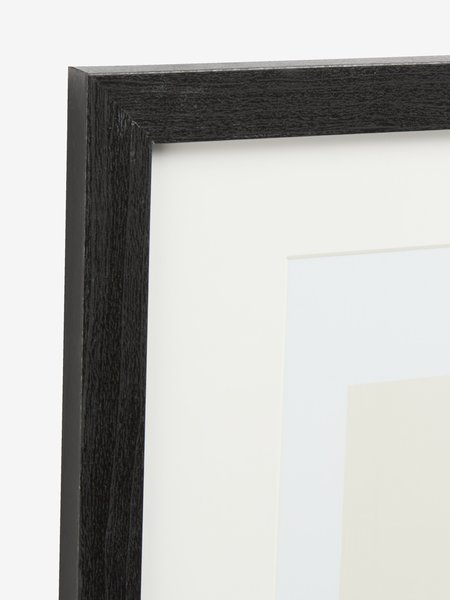 Picture frame OSCAR 40x50cm black with A3 passepartout