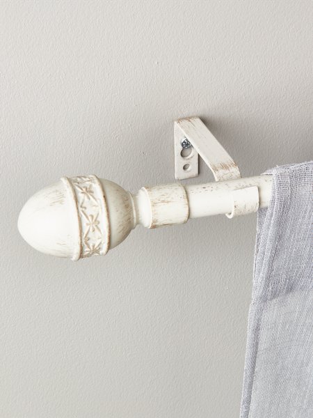 Gardinstång MELLOW 19mm 120-210cm vit/guld