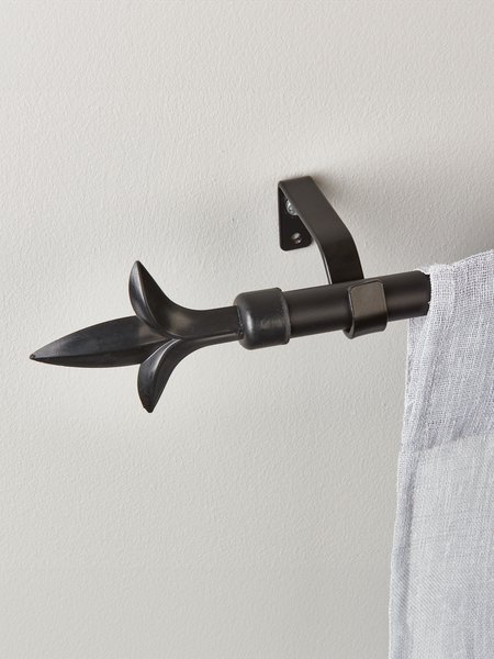 Gardinstang LILJA 19mm 90-160cm sort