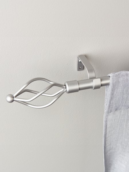 Curtain pole COUNTY CROWN 170-300cm silver
