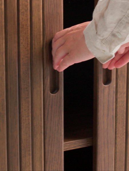 Credenza LYNGVIG 90 cm 2 ante a rullo rovere scuro