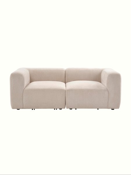 Modulsofa SKEJBY 2-pers. sandfarvet stof