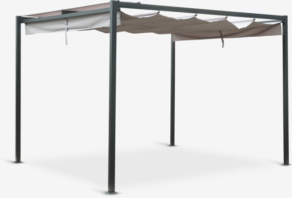 Pergola HJORTEMOSE Š3xD3xV2,3m siva