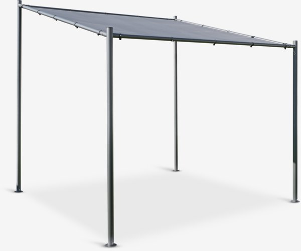 Gazebo ODDERMOSE P2,5xL2,5xH2,5 m grigio