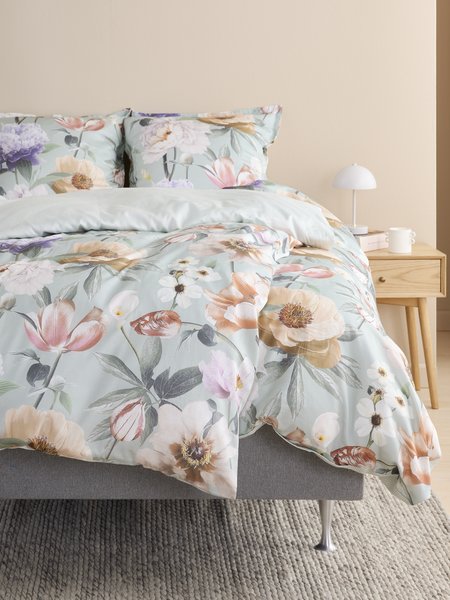 Saten nevresim takımı ERNA 140x200 yeşil