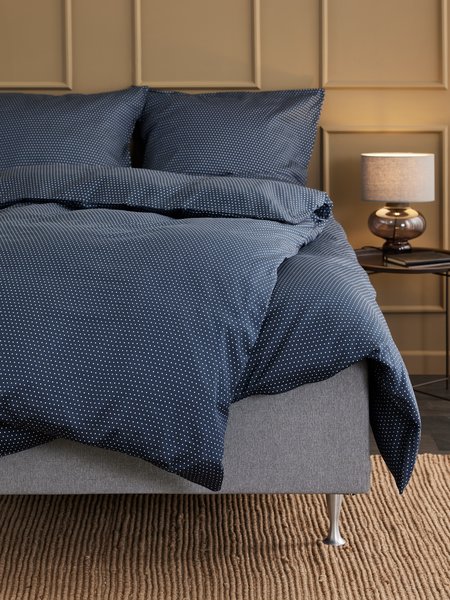 Duvet cover set NIRA sateen King dark blue