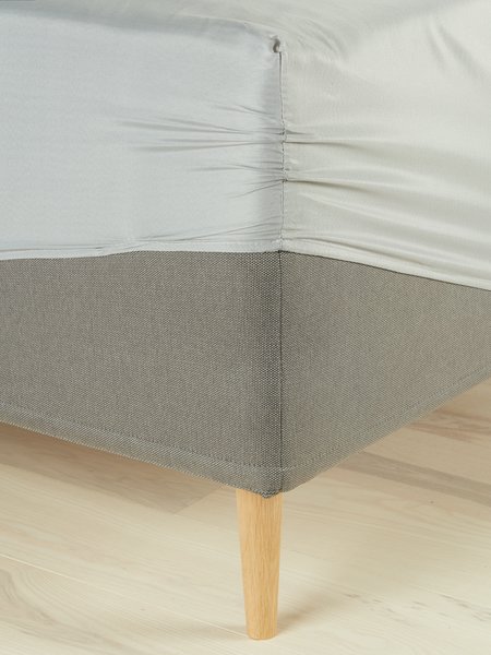 Drap-housse MIRIAM Micro 140x200x25 gris