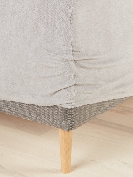 Stretchfrottélakan TORA 180x200x35cm grå