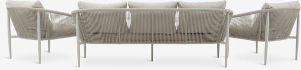 Lounge-Set KIRKENES 5Pers. beige