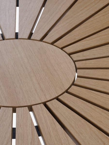RANGSTRUP Ø110 table + STORDALEN chaises naturel
