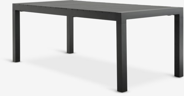 HESTEHAVE L205/275 table + 4 LOMMA chaises noir