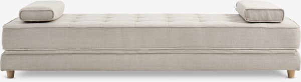 Daybed VARMARK 192x78 beige fabric/oak colour