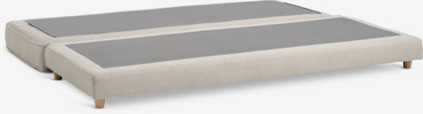 Daybed VARMARK 190x76 w/cushion beige fabric/oak colour