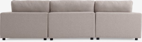 Modular sofa LUNDBY chaise longue sand fabric