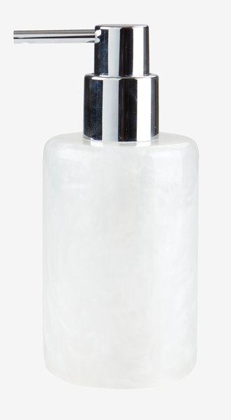 Soap dispenser LISTERBY white nacre effect