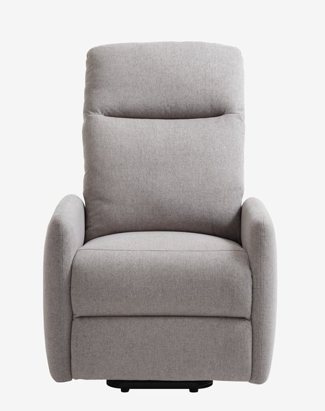 Lift recliner VONSILD lift function electric light grey