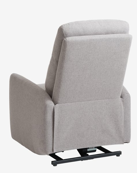 Lift recliner VONSILD lift function electric light grey