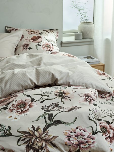 Sateen duvet cover set ESTHER King natural