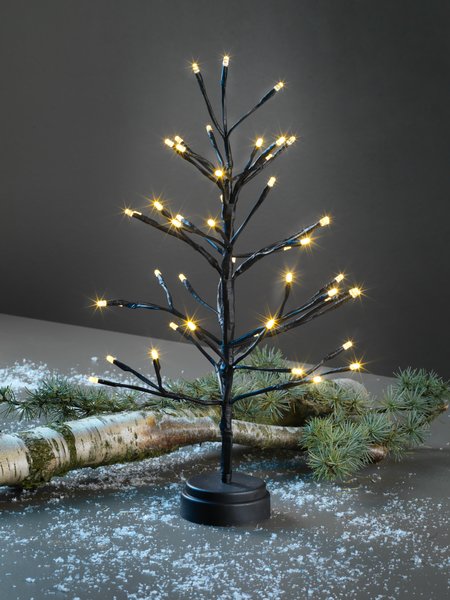 Svietiaci strom NORDRE V45 cm so 48 LED a časovačom