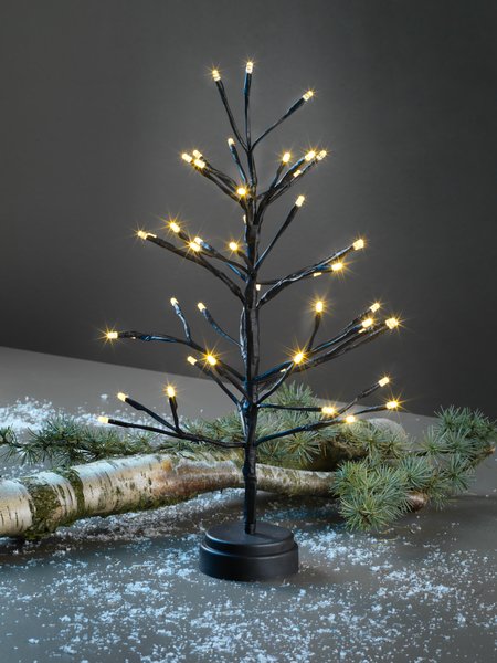 Albero con luci NORDRE H45 cm con 48 LED e timer