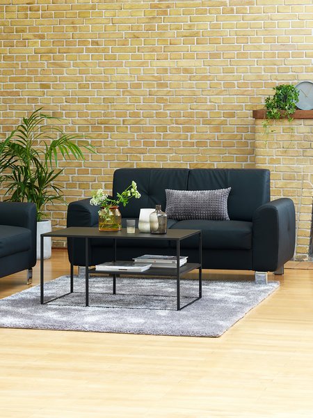2-zitsbank DAMHALE zwart