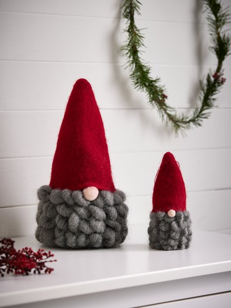 Christmas elf MUGGLESTEN H31cm grey