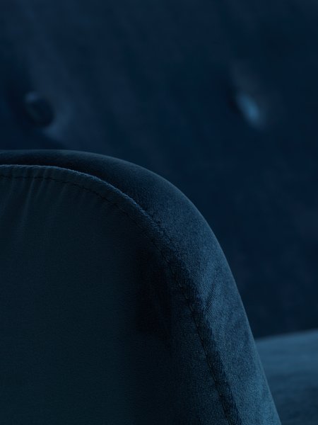 Sofa EGEDAL 2.5-pers. mørkeblå velour