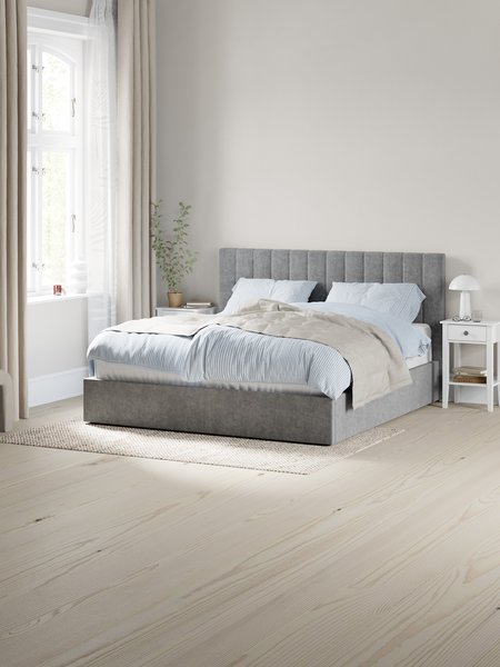 Surmatelas 90x200cm HOPEN gris DREAMZONE