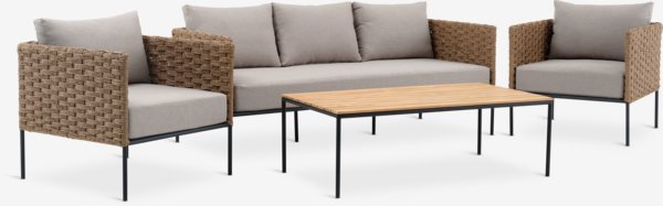 Loungeset DAMFENNER 4,5-sits natur