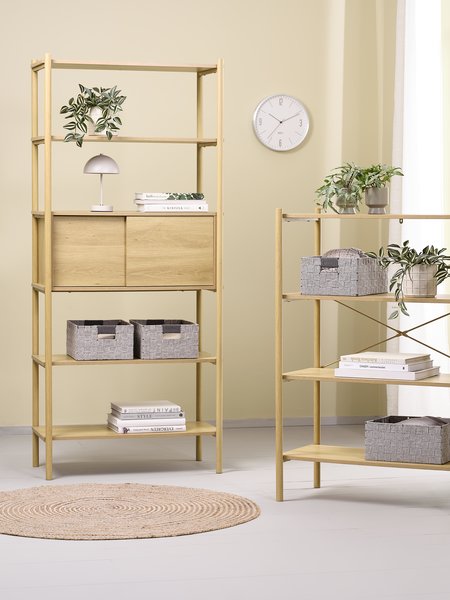 Shelving unit LINDVED 4 shelves oak colour