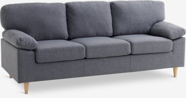 Sofa GEDVED 3-Sitzer grau