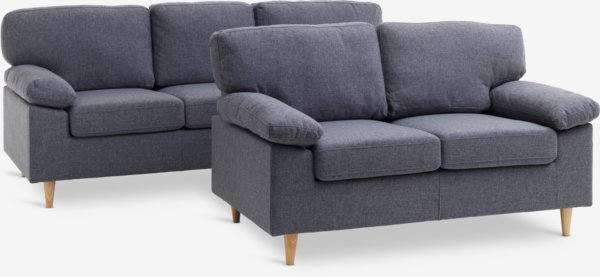 Sofa GEDVED 3-Sitzer grau