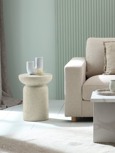 Piedestal LYDUM Ø34 grå/beige fibercement