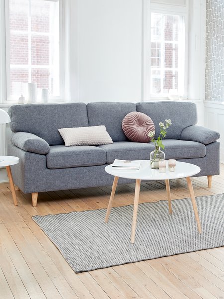 Sofa GEDVED 3-Sitzer grau