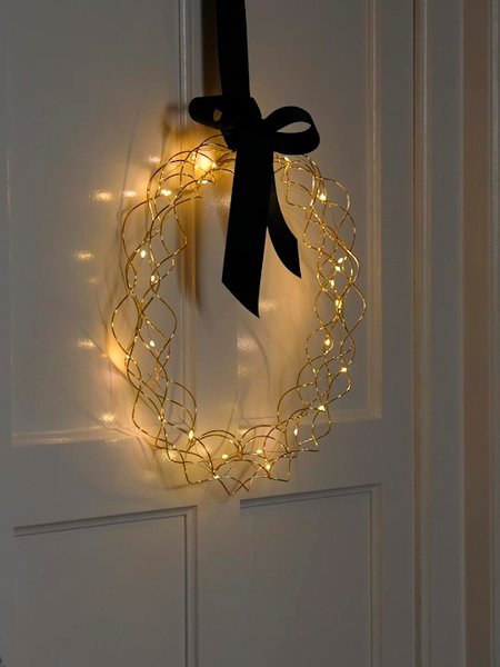 Vianočný veniec SNE Ø35 cm s LED a časovačom
