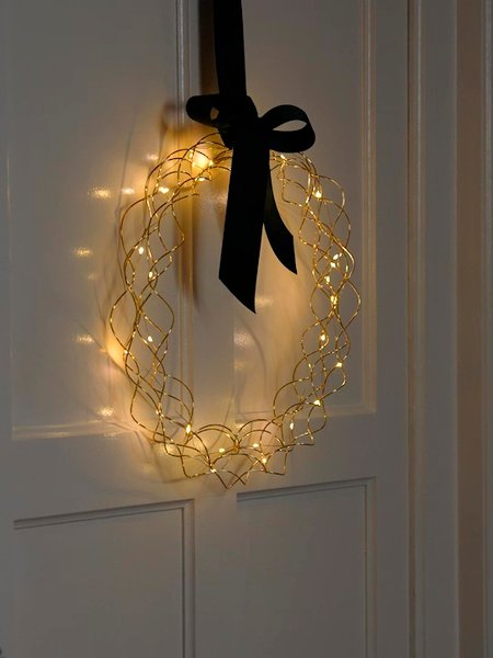 Corona de Navidad SNE Ø35cm con LED y temporizador