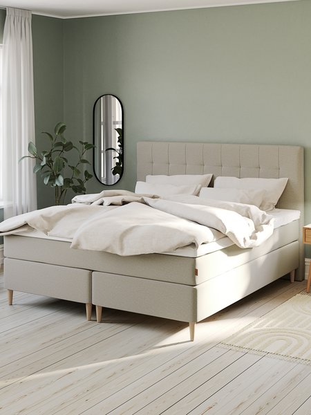 Kontinentalseng 180x200cm HEMLA GC75 sand-91 LATEX