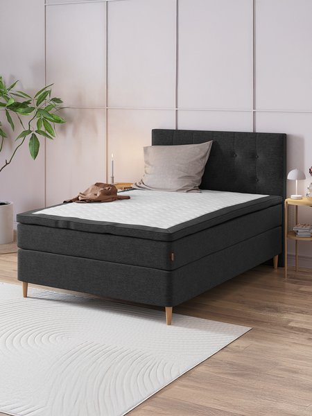 Boxspring 140x200 HEMLA GC75 grijs-40 M latex