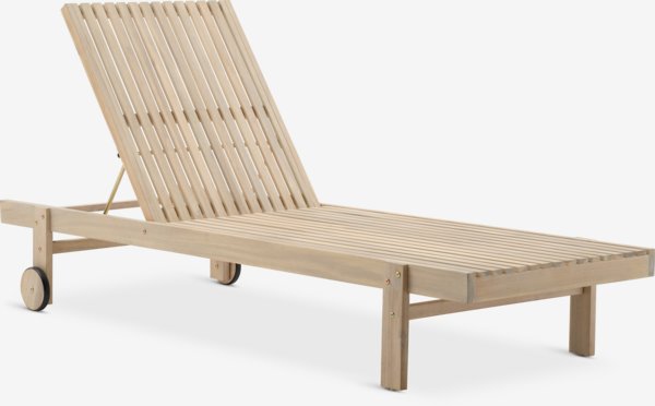 Sun lounger VESTERMADE W75xL198 hardwood