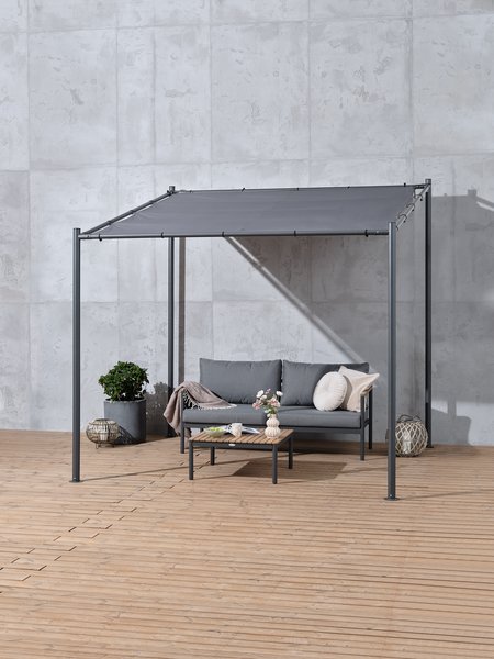 Gazebo ODDERMOSE W2.5xL2.5xH2.5m grey