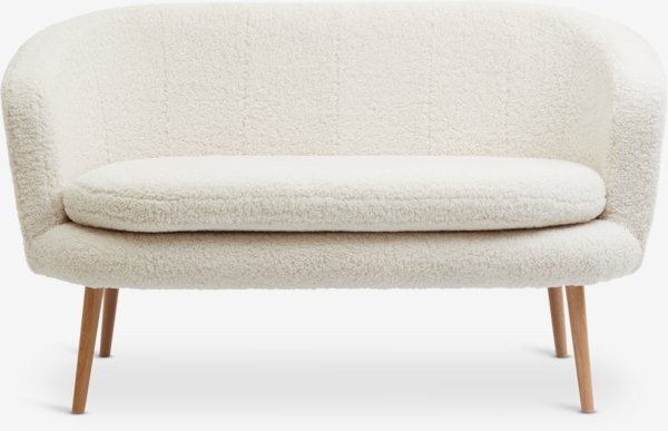 Soffa GISTRUP 2-sits offwhite teddy