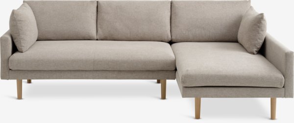 Sofa HVIDBJERG chaise lounge sand